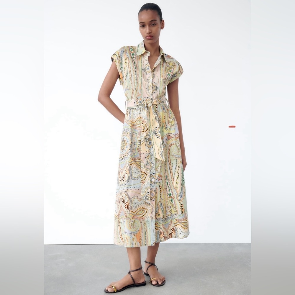 Zara | midi shirt dress